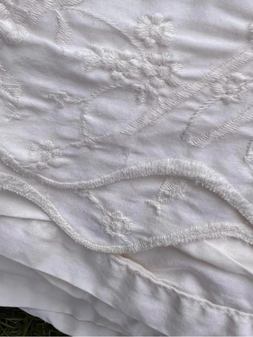 RARE Ralph Lauren Desert Palm Embroidered Queen Flat Sheet Cotton Sateen NICE!